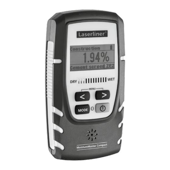 LaserLiner MoistureMaster Compact Plus Manual