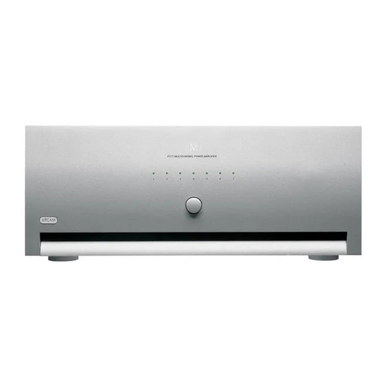 Arcam FMJ P777 Manual