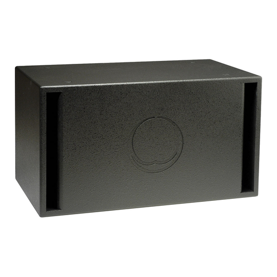 Turbosound TSB-110 Quick Start Manual