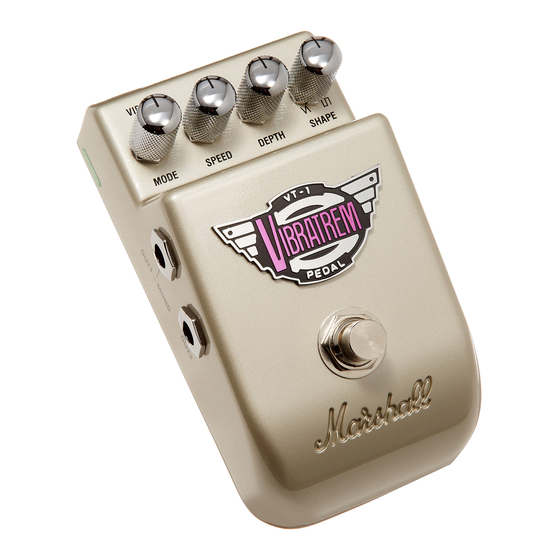 Marshall Amplification Vibratrem VT-1 Manual