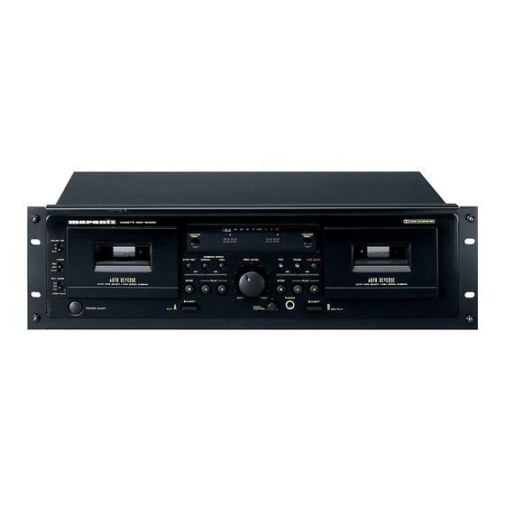 Marantz PMD505 User Manual
