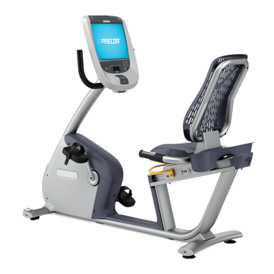 Precor RECUMBENT RBK 800 Assembling And Maintaining Manual