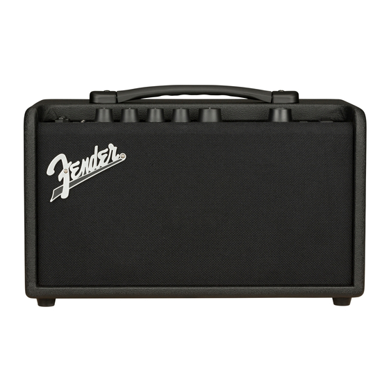 Fender MUSTANG LT40S Quick Start Manual