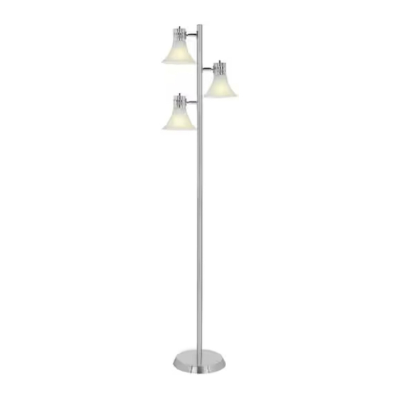 User Manuals: HAMPTON BAY 528 299 Nickel Floor Lamp