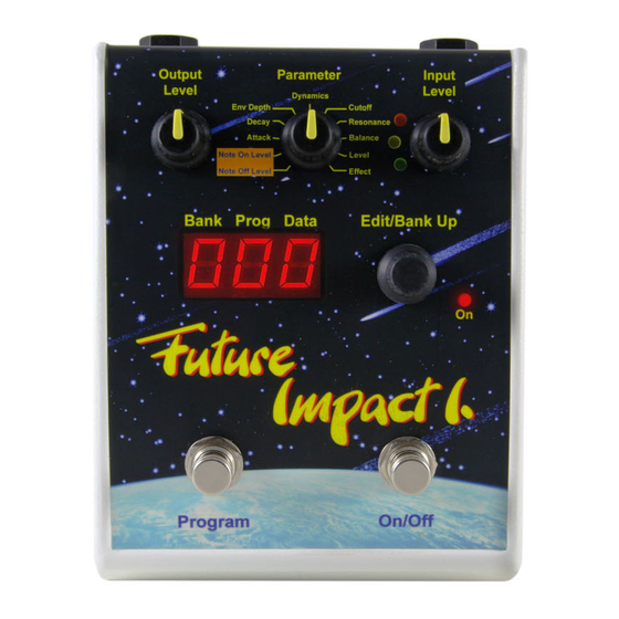 Panda-Audio Future Impact I - Bass Guitar Synthesizer Quick Start Guide