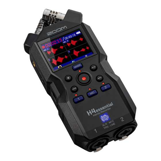 Zoom H4essential Firmware Update Manual
