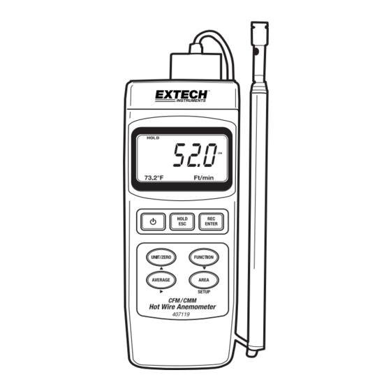 Extech Instruments 407119A User Manual