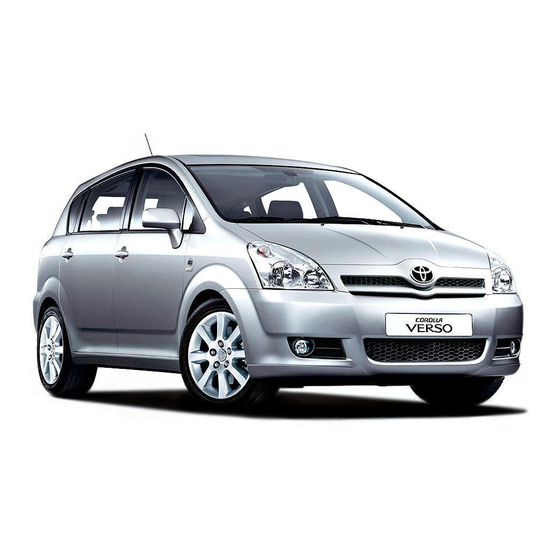 Toyota Corolla Verso R1 Installation Instructions Manual