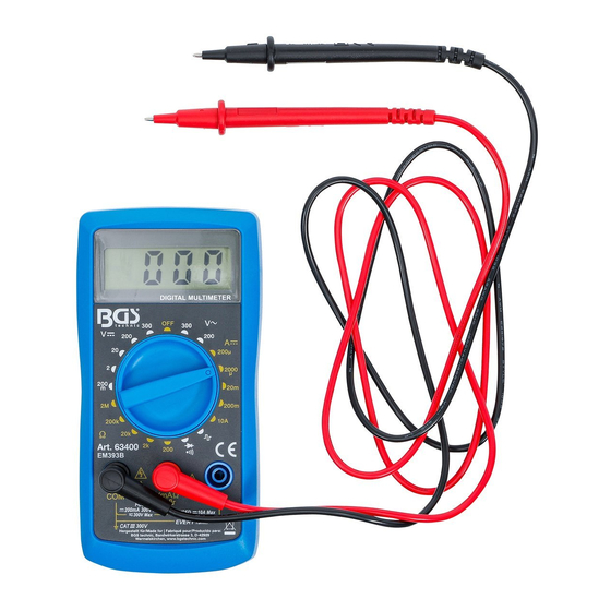 BGS technic 63400 Instruction Manual