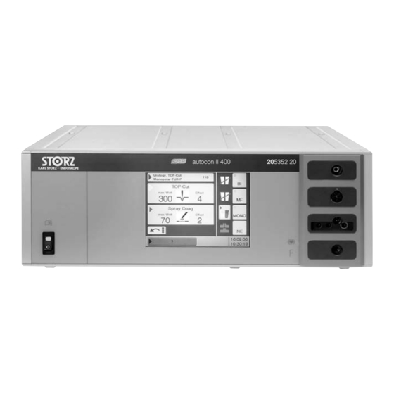 Karl Storz AUTOCON II 400 Service Manual
