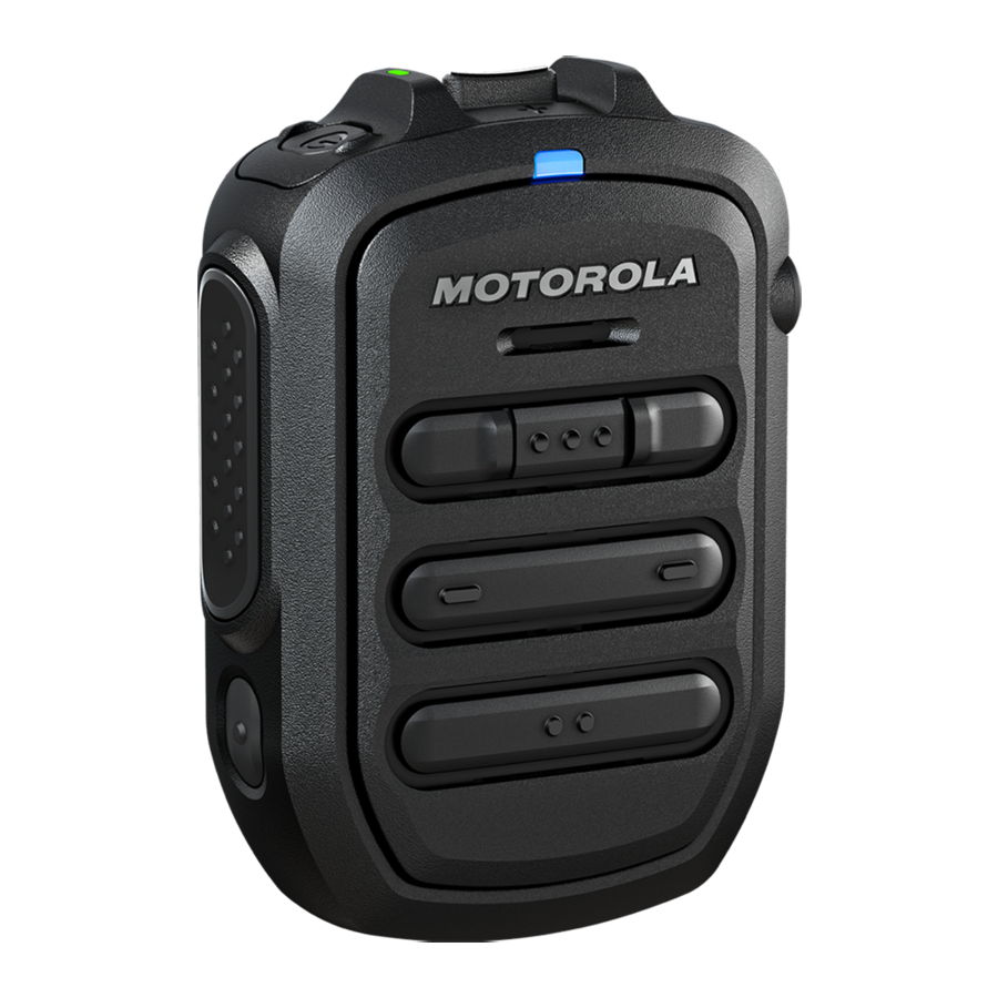 Motorola Solutions WM500 - Remote Speaker Microphone User Leaflet