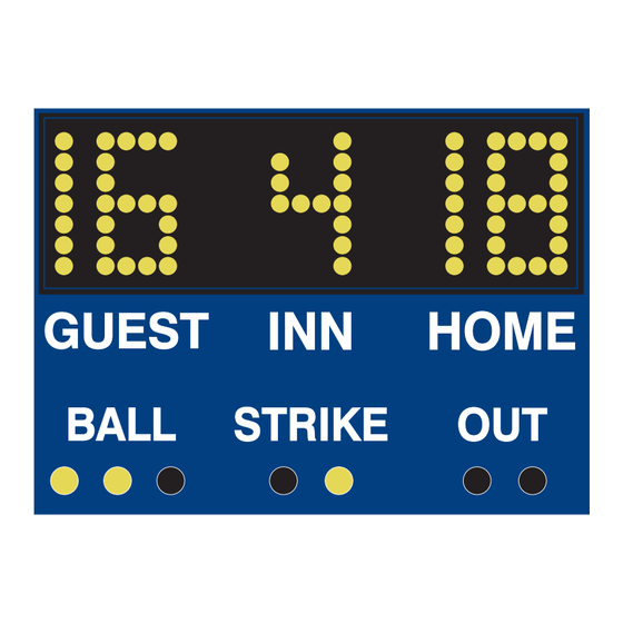 All American Scoreboards Everbrite MP-3310R Operating Instructions & Service Manual