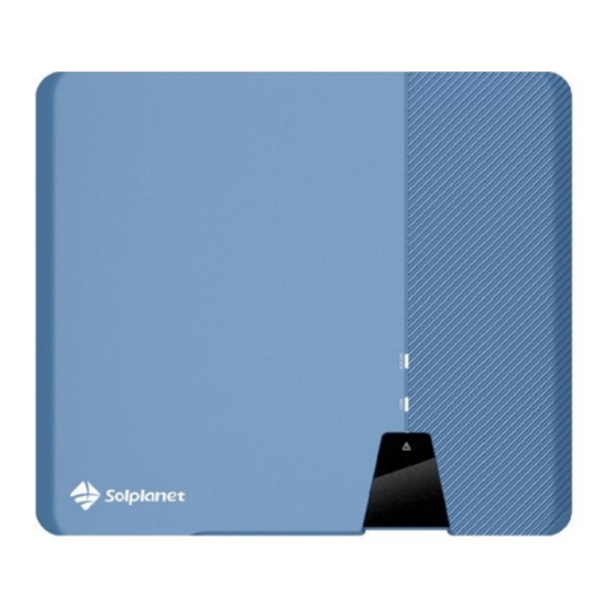 Solplanet ASW LT-G2-Pro Series Manuals