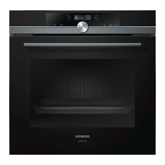Siemens iQ700 HB875G8B1A Instruction Manual