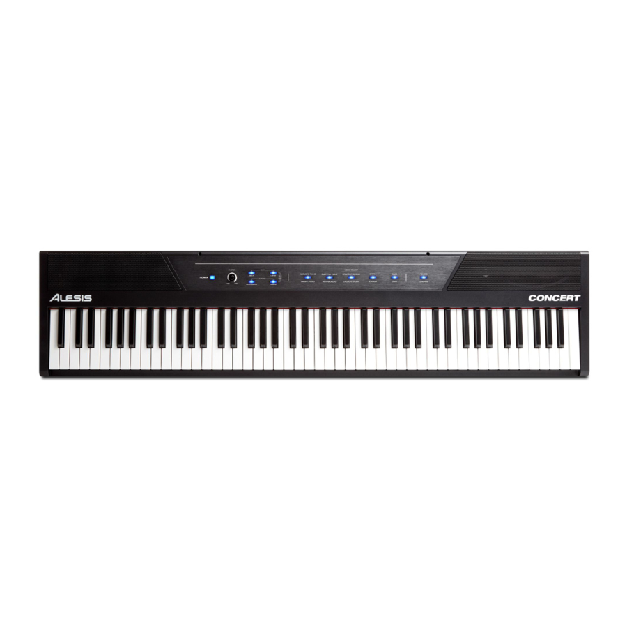 Alesis Concert - Digital Piano Manual