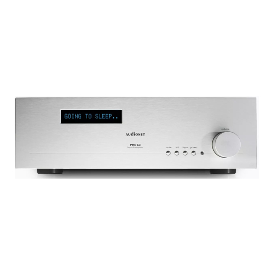 Audionet PRE G2 User Manual