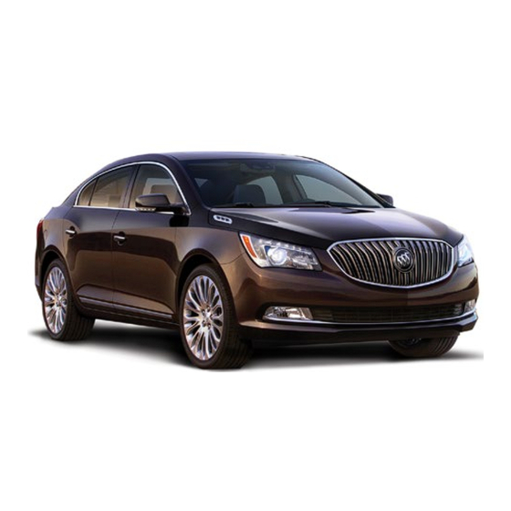 Buick 2015 LaCrosse Getting To Know Manual