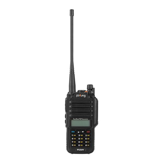 User Manuals: PO Fung Electronic P52UV GMRS Two-way