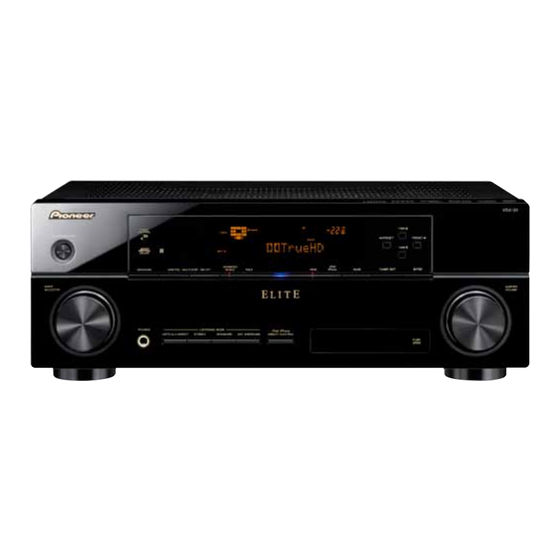 Pioneer Elite VSX-31 Specifications