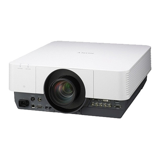 Sony VPL-FHZ700LW Operating Instructions Manual
