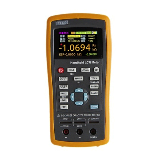 East Tester ET432 Instructions For Use Manual