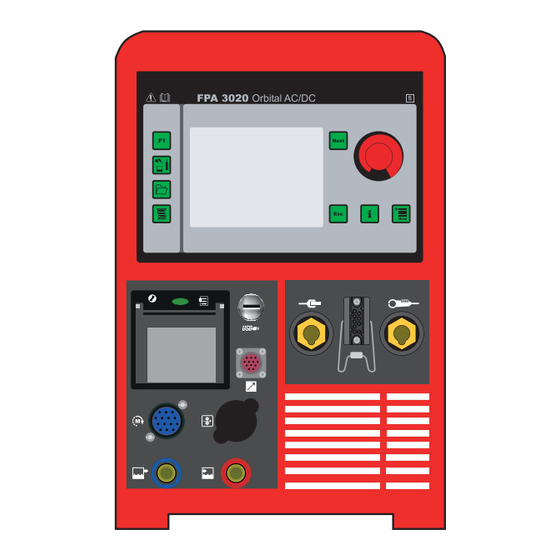 Fronius FPA 3020 Orbital Operating Instructions/Spare Parts List