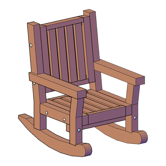Forever Redwood KID'S WOODEN ROCKING CHAIR Assembly Instructions Manual