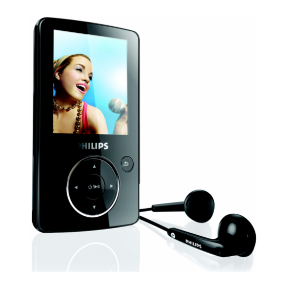 Philips GoGear SA3427 Specifications