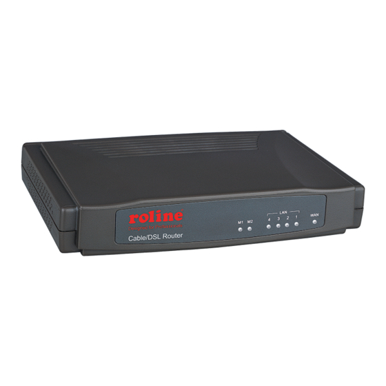 Roline Cable/DSL Router User Manual