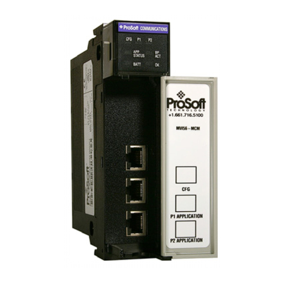 ProSoft Technology MVI56-MCM User Manual