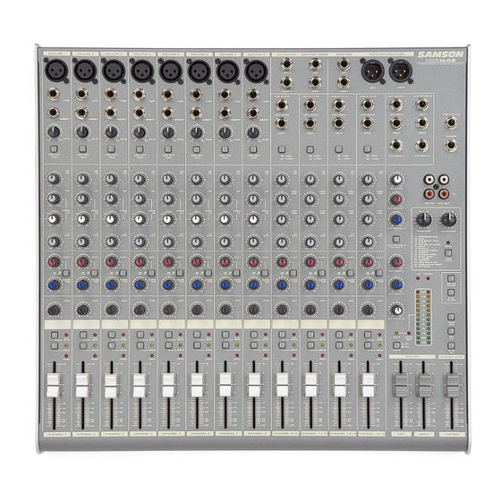 Samson 16-Channel Mixer with DSP MDR1688 Specification Sheet
