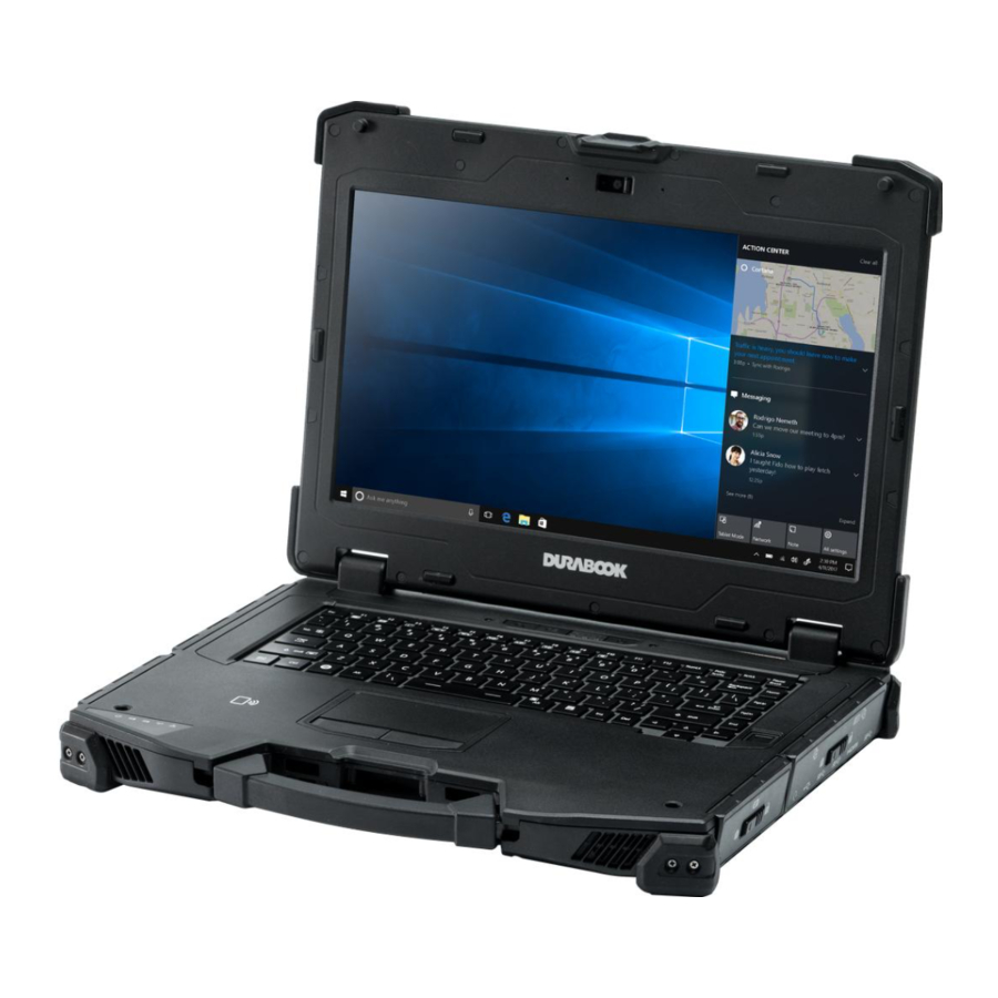 Durabook Z14 Quick Start Manual