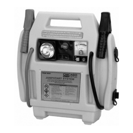 Chicago Electric 38391 Set Up And Operating Instructions Manual