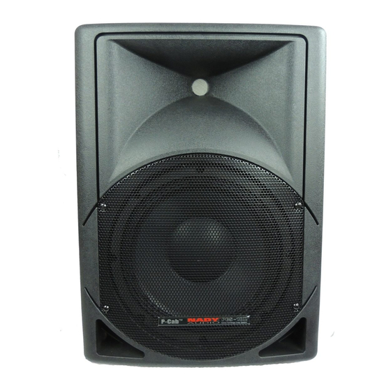 Nady Audio P-Cab Speakers PCS-10X Features, Instructions & Technical Data