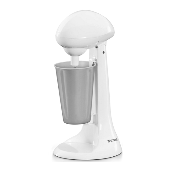 West Bend Milk shake Maker Instruction Manual