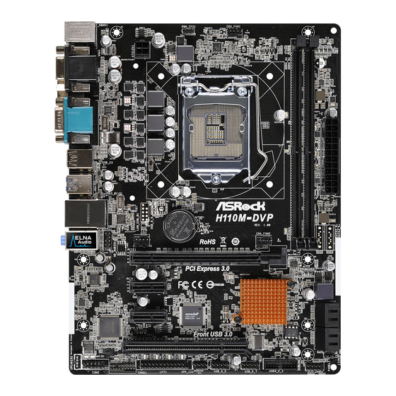 ASROCK H110M-DVP Manuals