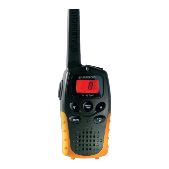 Albrecht Tectalk Sport Manual