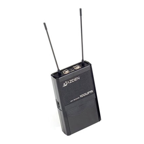 Azden 100LT Review Manual