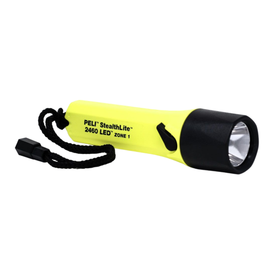 PELI StealthLite 2400 Zone 1 Quick Start Manual