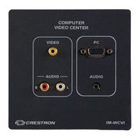 Crestron IM-WCVI Operating And Installation Manual