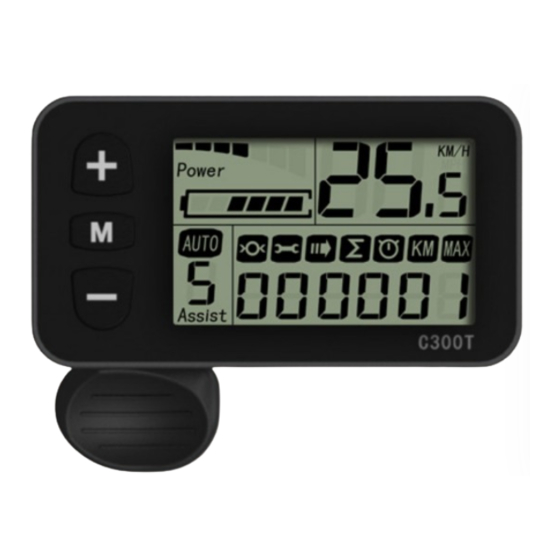 Brinckers Bafang C300 Bicycle LCD Display Manuals