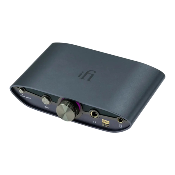 ifi ZeN DAC User Manuals