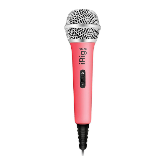 IK Multimedia iRig Voice User Manual