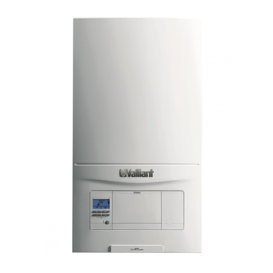 Vaillant ecoFIT sustain 618 Operating Instructions Manual