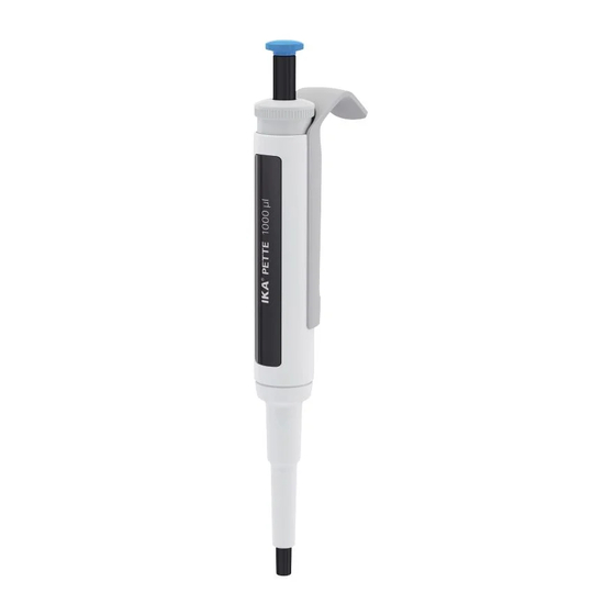 IKA PETTE fix Manual