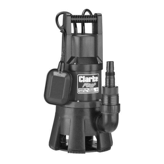 Clarke CSV4A Operation & Maintenance Instructions Manual
