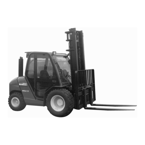 Manitou MSI 30 D Operator's Manual