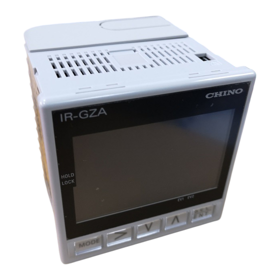 Chino IR-GZA Series Manuals