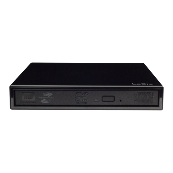 LaCie 301230U - Portable DVD&#177;RW Design Quick Install Manual
