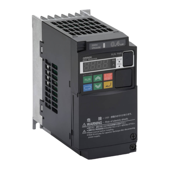 Omron 3G3MX2 Series User Manual